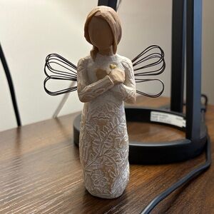 Willow Tree Angel Sculpture - Cream and Tan